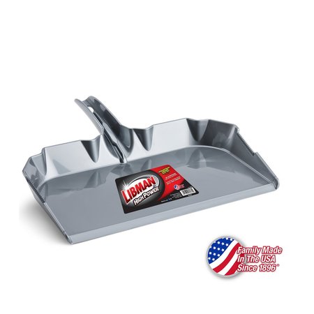 LIBMAN COMMERCIAL 18 Poly Dustpan, Grey, 6PK 581